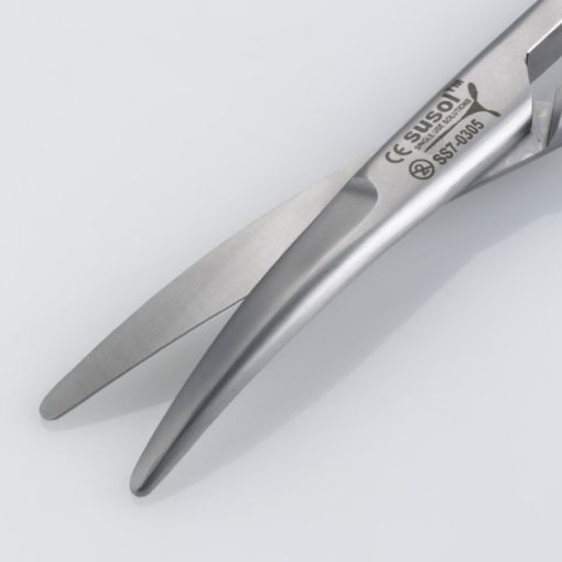 Single Use May Scissors Curved 14cm Cutting Edge min